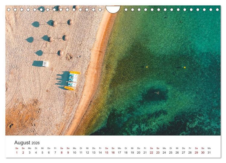 Produktbild: Spanien Luftaufnahmen (Wandkalender 2026 DIN A4 quer), CALVENDO Monatskalender