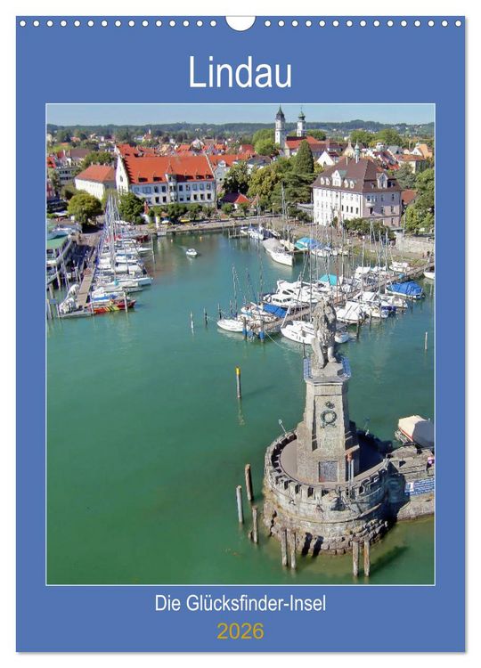 Produktbild: Lindau. Die Gl&uuml;cksfinder-Insel (Wandkalender 2026 DIN A3 hoch), CALVENDO Monatskalender