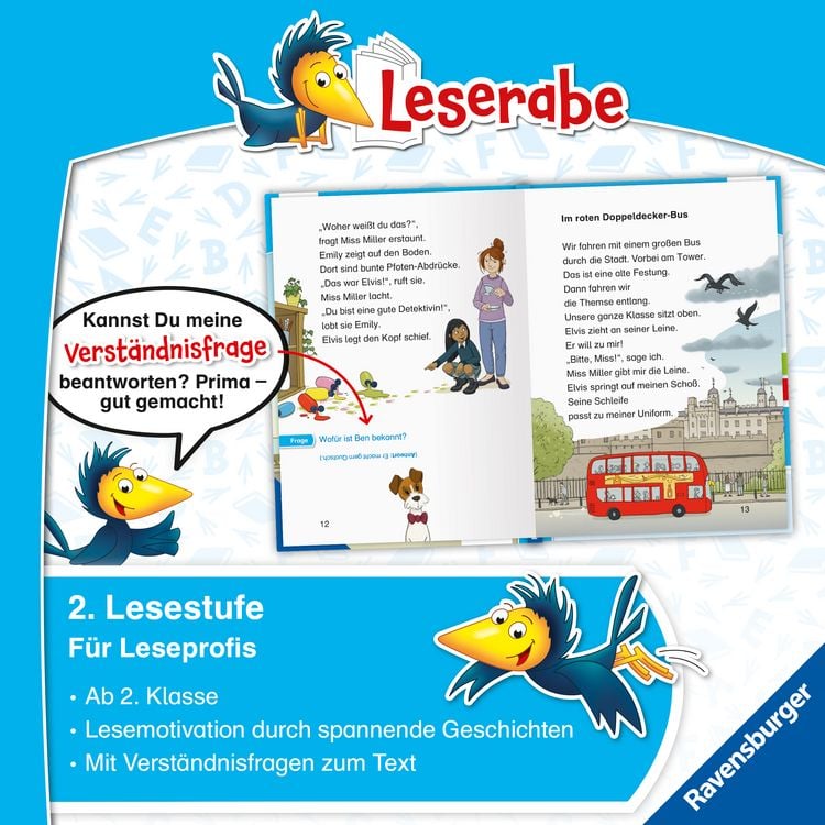Produktbild: Leserabe 2. Lesestufe - Auf hei&szlig;er Spur - Die Detektive von London