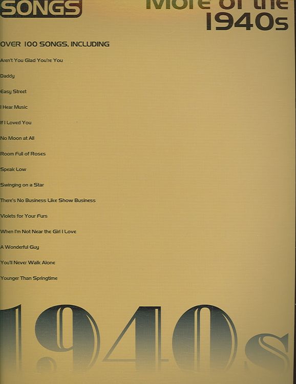 Produktbild: Essential Songs More Of 1940s