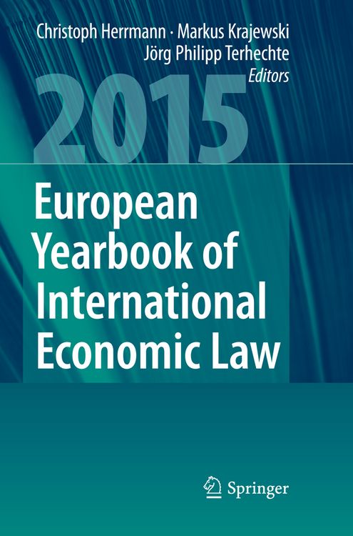 Produktbild: European Yearbook of International Economic Law 2015