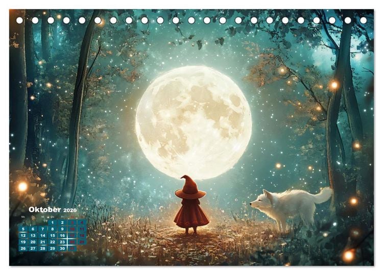 Produktbild: Zauber zur Mitternacht (Tischkalender 2026 DIN A5 quer), CALVENDO Monatskalender