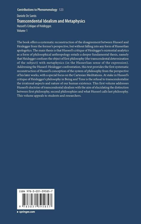 Produktbild: Transcendental Idealism and Metaphysics