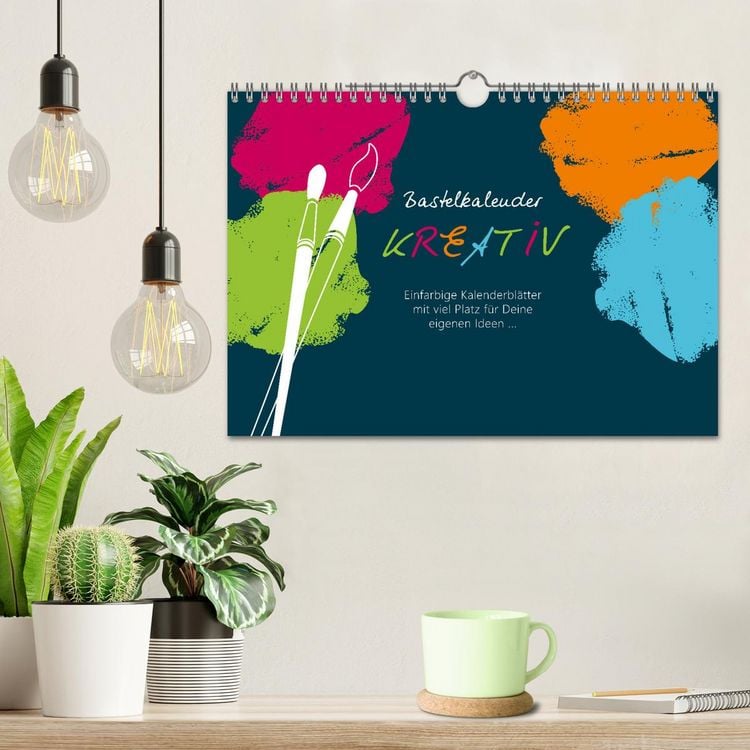 Produktbild: Bastelkalender KREATIV (Wandkalender 2026 DIN A4 quer), CALVENDO Monatskalender