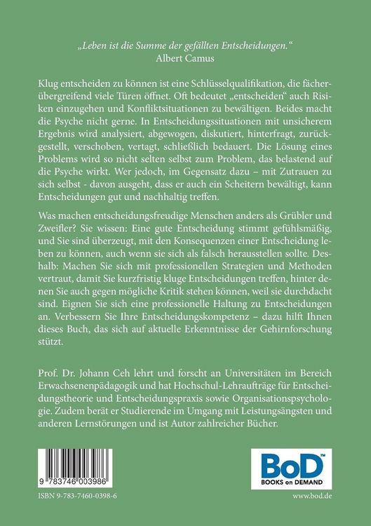 Produktbild: Richtig klug entscheiden
