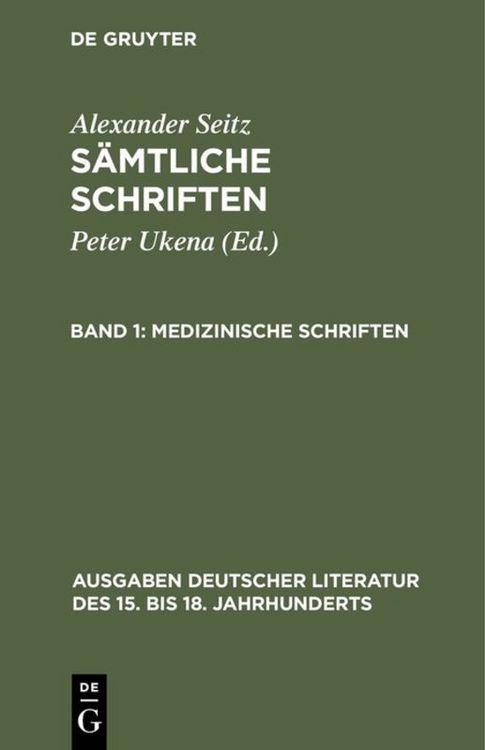Produktbild: Medizinische Schriften