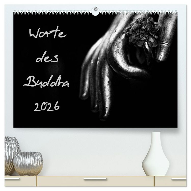 Produktbild: Worte des Buddha 2026 (hochwertiger Premium Wandkalender 2026 DIN A2 quer), Kunstdruck in Hochglanz