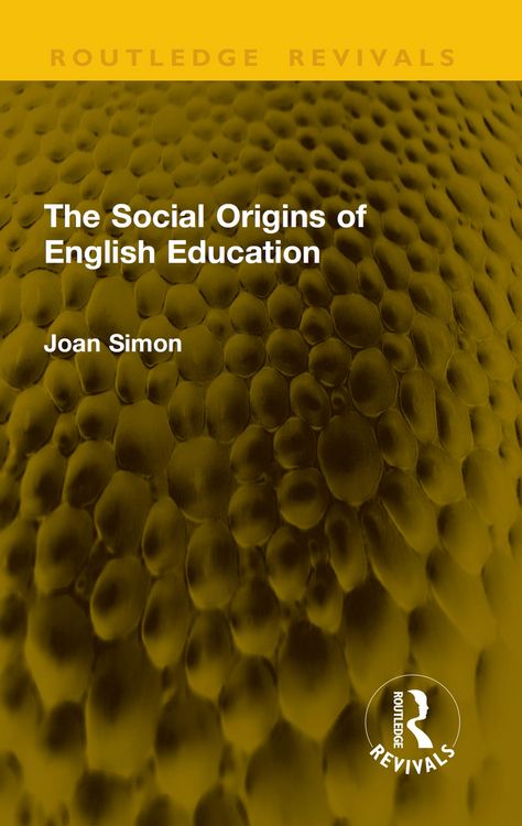 Produktbild: The Social Origins of English Education