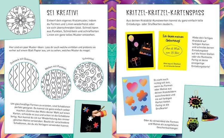 Produktbild: Magische Galaxien - Kritzel-Kratzel-Buch f&uuml;r Kinder ab 7 Jahren