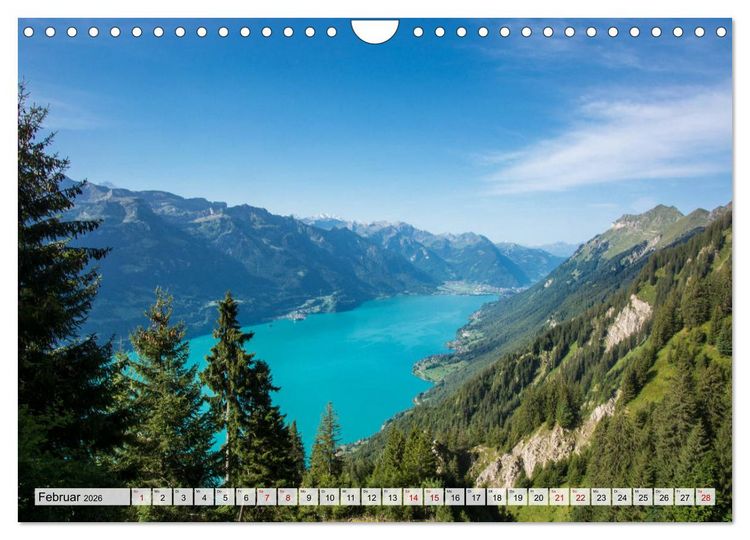 Produktbild: Der Brienzersee - Im Herzen des Berner Oberlandes (Wandkalender 2026 DIN A4 quer), CALVENDO Monatskalender