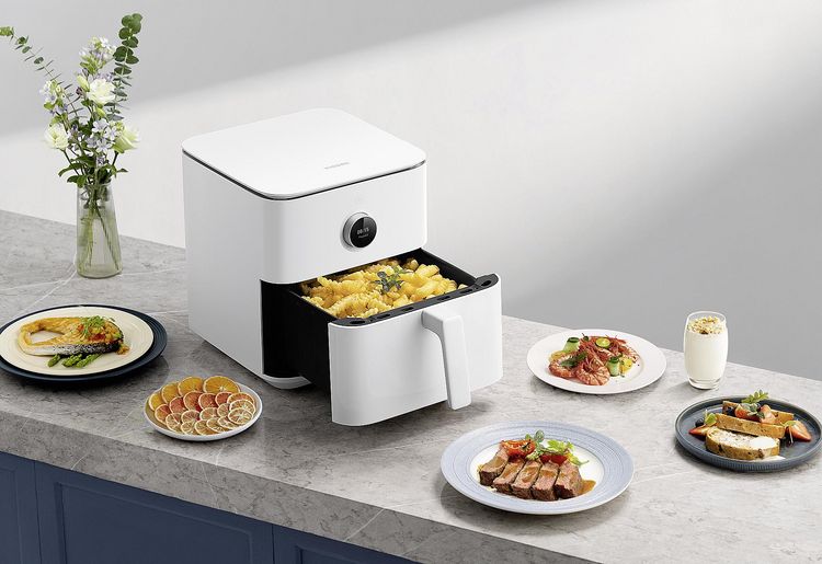 Produktbild: Xiaomi MAF10 Smart Air Fryer Hei&szlig;luft-Fritteuse 6.5 l App steuerbar, Timerfunktion, mit manueller Temperatureinstellung Wei&szlig;