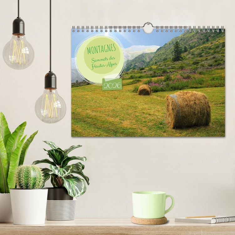 Produktbild: MONTAGNES Sommets des Hautes-Alpes (Calendrier mural 2026 DIN A4 vertical), CALVENDO calendrier mensuel