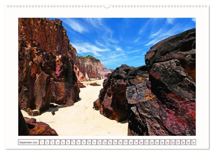 Produktbild: Natures-Designs - farbenfrohe Felsk&uuml;sten in Brasilien (hochwertiger Premium Wandkalender 2026 DIN A2 quer), Kunstdruck in Hochglanz