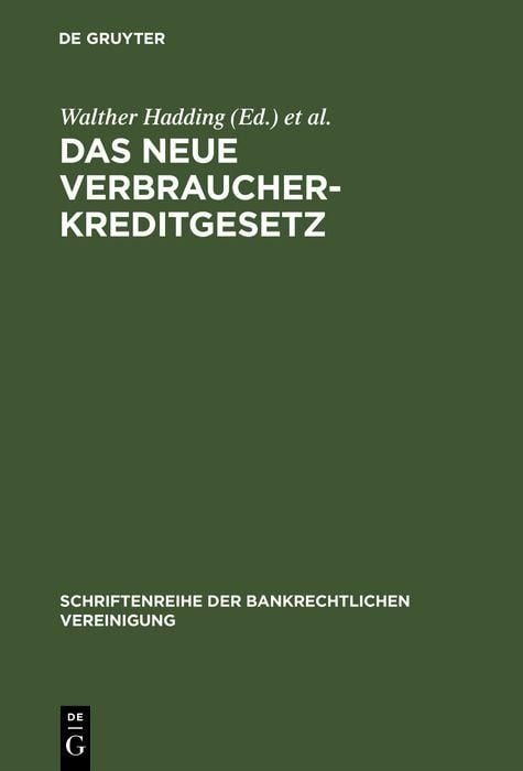 Produktbild: Das neue Verbraucherkreditgesetz