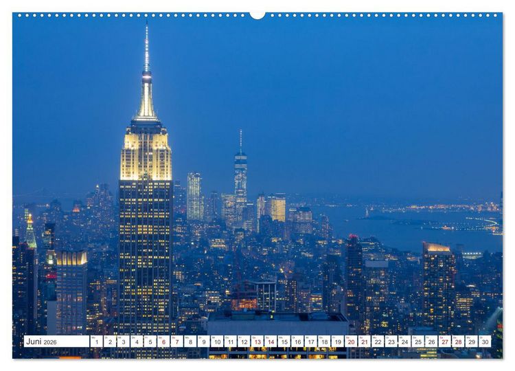 Produktbild: New York City Manhattan Perspektiven (Wandkalender 2026 DIN A2 quer), CALVENDO Monatskalender