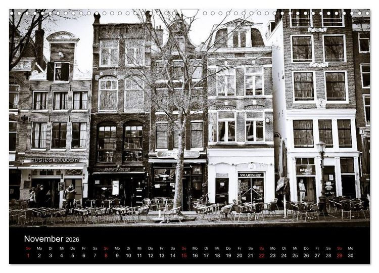 Produktbild: Amsterdam 2026 (Wandkalender 2026 DIN A3 quer), CALVENDO Monatskalender