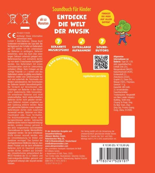 Produktbild: So klingt Weihnachten - Klassik f&uuml;r Kinder