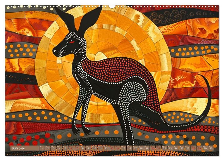 Produktbild: Aborigines - Farben des Outback (hochwertiger Premium Wandkalender 2026 DIN A2 quer), Kunstdruck in Hochglanz