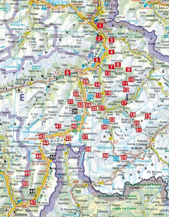 Produktbild: ROTHER Wanderf&uuml;hrer Chur - Hinterrhein