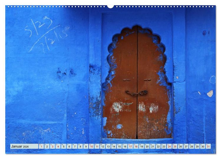 Produktbild: Typisch Indien - Jodhpur (hochwertiger Premium Wandkalender 2026 DIN A2 quer), Kunstdruck in Hochglanz
