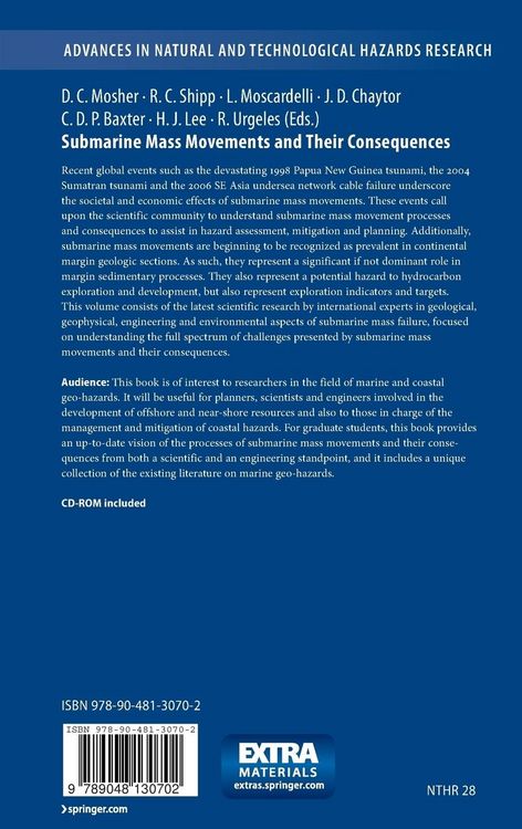 Produktbild: Submarine Mass Movements and Their Consequences