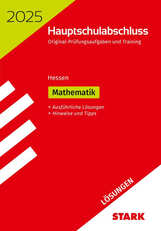 Bild vom Artikel STARK Lösungen zu Original-Prüfungen und Training Hauptschulabschluss 2025 - Mathematik - Hessen vom Autor 