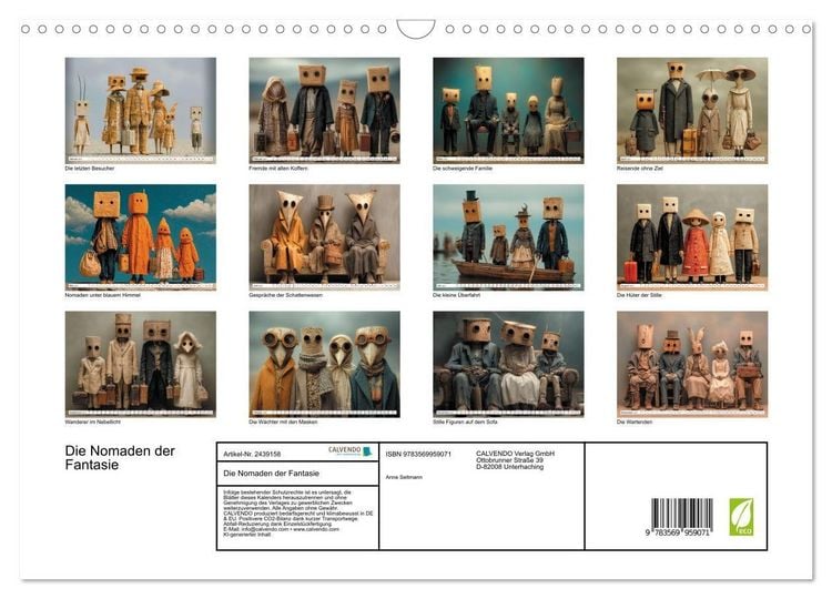 Produktbild: Die Nomaden der Fantasie (Wandkalender 2027 DIN A3 quer), CALVENDO Monatskalender