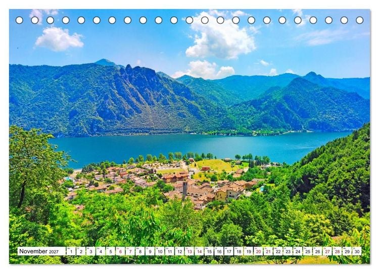 Produktbild: Der Idrosee in der Lombardei (Tischkalender 2027 DIN A5 quer), CALVENDO Monatskalender