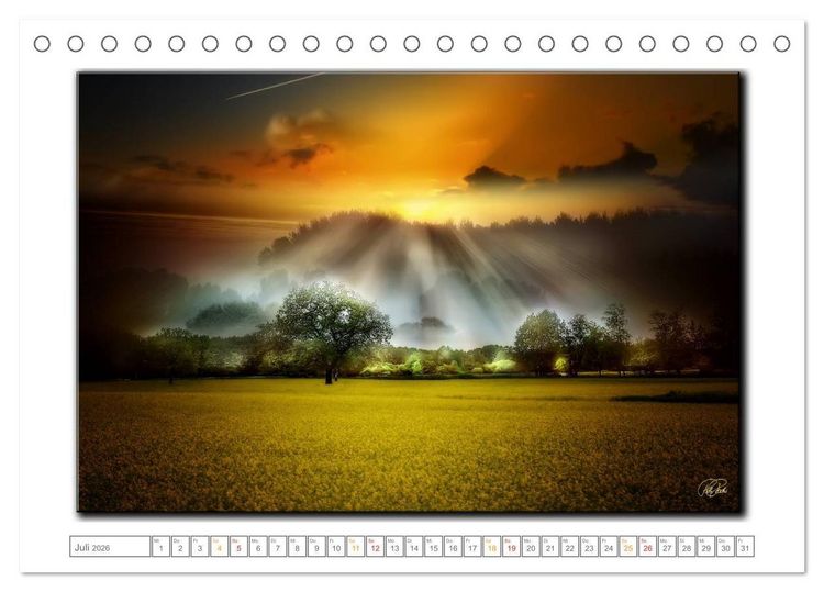 Produktbild: Zwischen den Zeiten - Zeiten der Ruhe und Entspannung (Tischkalender 2026 DIN A5 quer), CALVENDO Monatskalender