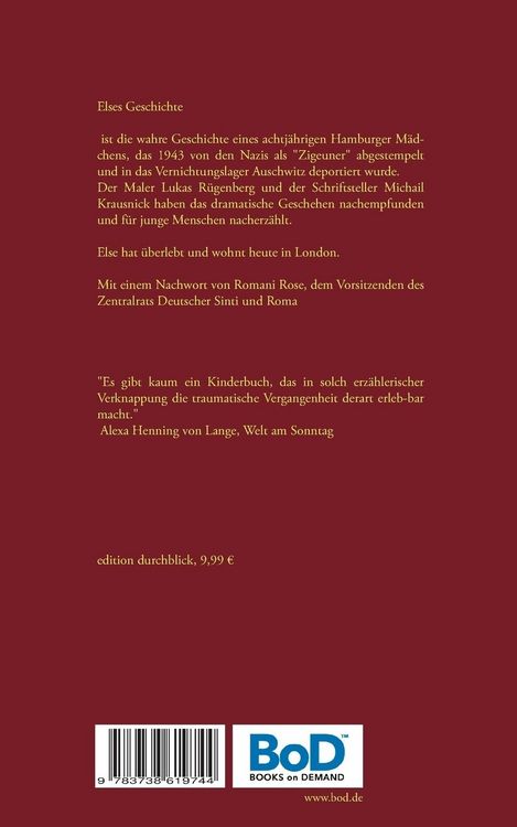 Produktbild: Else - Ein M&auml;dchen &uuml;berlebt Auschwitz