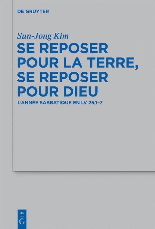 Produktbild: Se reposer pour la terre, se reposer pour Dieu