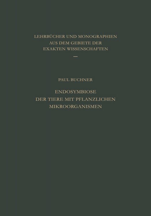 Produktbild: Endosymbiose der Tiere mit Pflanzlichen Mikroorganismen