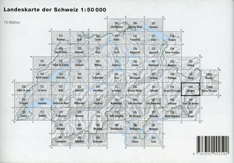 Produktbild: Swisstopo 1 : 50 000 Ofenpass