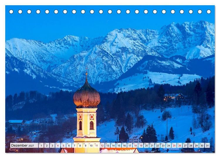 Produktbild: Traumhaftes Allg&auml;u (Tischkalender 2027 DIN A5 quer), CALVENDO Monatskalender