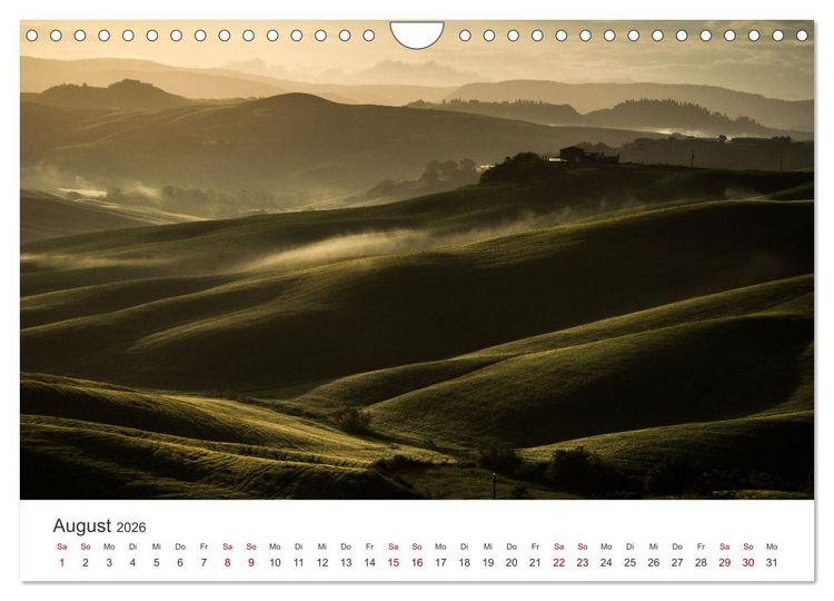 Produktbild: Gr&uuml;ne Farbt&ouml;ne Toskana (Wandkalender 2026 DIN A4 quer), CALVENDO Monatskalender