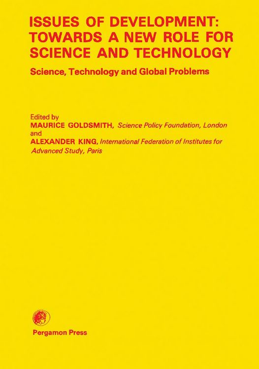 Produktbild: Issues of Development: Towards a New Role for Science and Technology