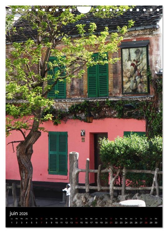 Produktbild: Lumi&egrave;res de Montmartre (Calendrier mural 2026 DIN A4 horizontal), CALVENDO calendrier mensuel