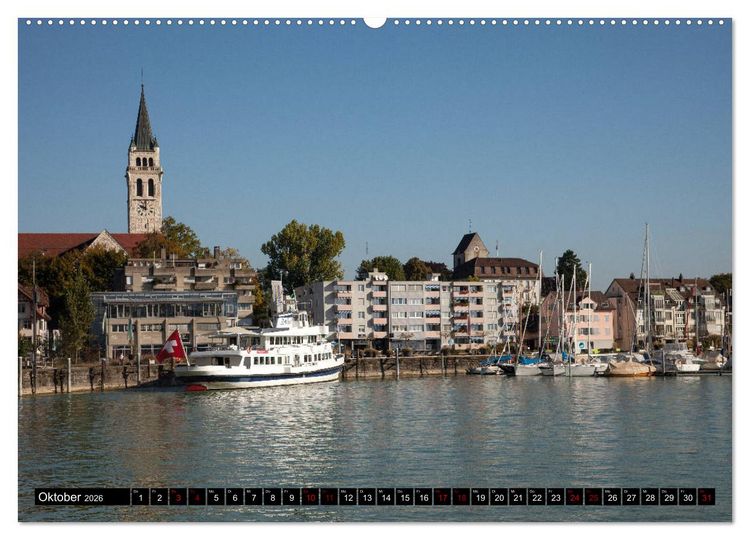 Produktbild: Am Bodensee (hochwertiger Premium Wandkalender 2026 DIN A2 quer), Kunstdruck in Hochglanz