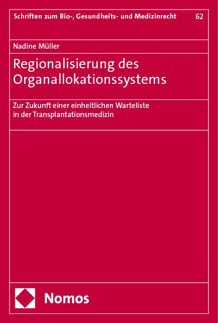 Produktbild: Regionalisierung des Organallokationssystems