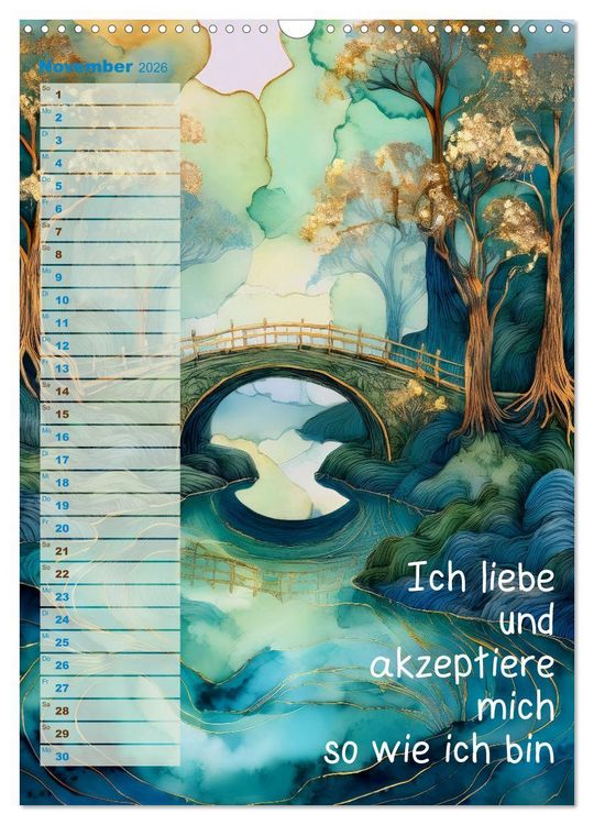 Produktbild: Der feminine Affirmationskalender (Wandkalender 2026 DIN A3 hoch), CALVENDO Monatskalender