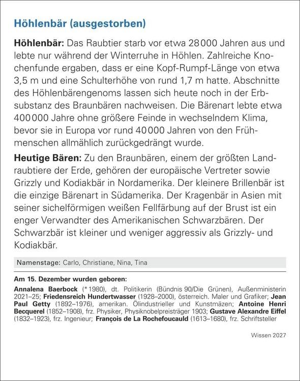 Produktbild: Wissen Tagesabrei&szlig;kalender 2027 - Quizfragen aus Geschichte, Politik, Kultur, Technik und Sport
