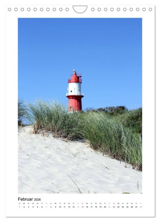 Produktbild: Borkum - Inseltr&auml;ume an der Nordsee (Wandkalender 2026 DIN A4 hoch), CALVENDO Monatskalender
