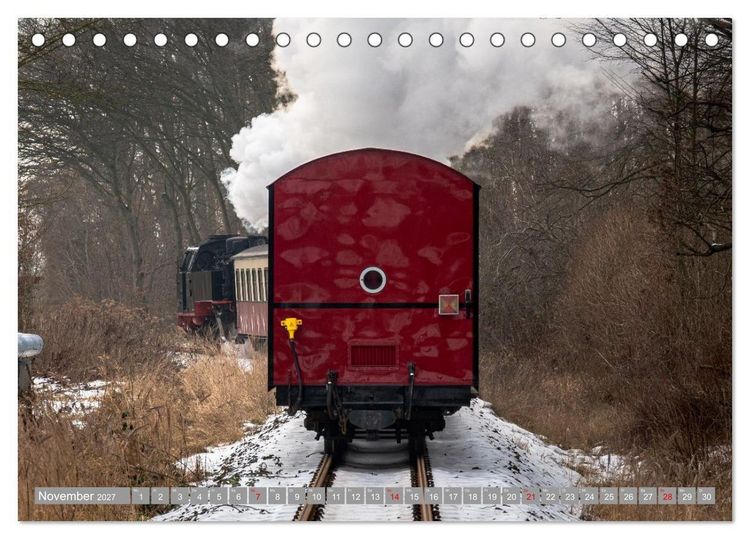 Produktbild: Molli- Mecklenburgische B&auml;derbahn (Tischkalender 2027 DIN A5 quer), CALVENDO Monatskalender