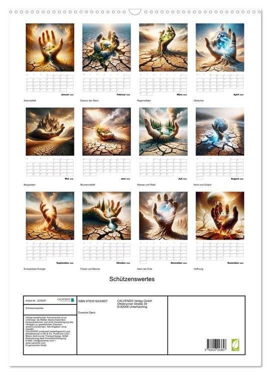 Produktbild: Sch&uuml;tzenswertes (Wandkalender 2026 DIN A2 hoch), CALVENDO Monatskalender