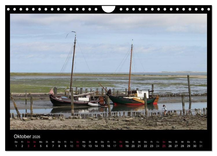 Produktbild: Texel, eine Perle Hollands (Wandkalender 2026 DIN A4 quer), CALVENDO Monatskalender