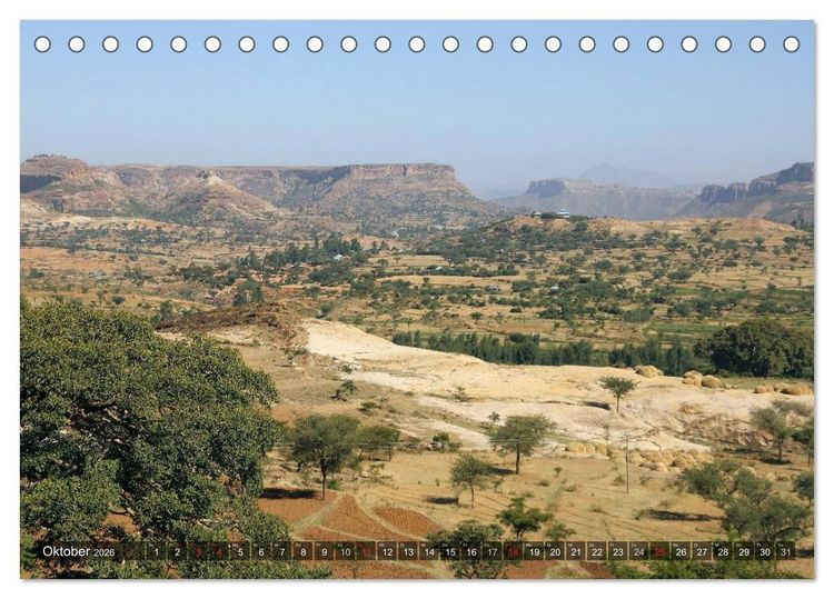 Produktbild: &Auml;thiopien, urspr&uuml;ngliches Afrika (Tischkalender 2026 DIN A5 quer), CALVENDO Monatskalender