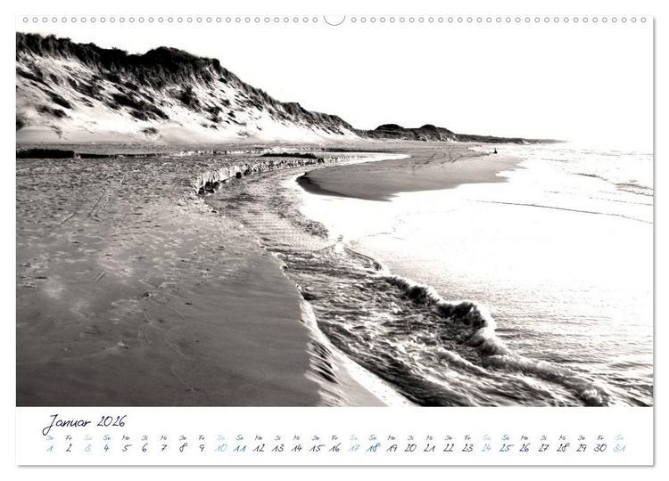 Produktbild: Meeresbilder - Nordsee-Impressionen (hochwertiger Premium Wandkalender 2026 DIN A2 quer), Kunstdruck in Hochglanz