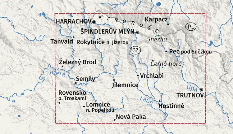 Produktbild: KOMPASS Wanderkarte 2087 Riesengebirge, Krkonose 1:50.000