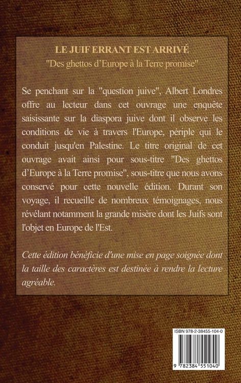 Produktbild: Le Juif errant est arriv&eacute;