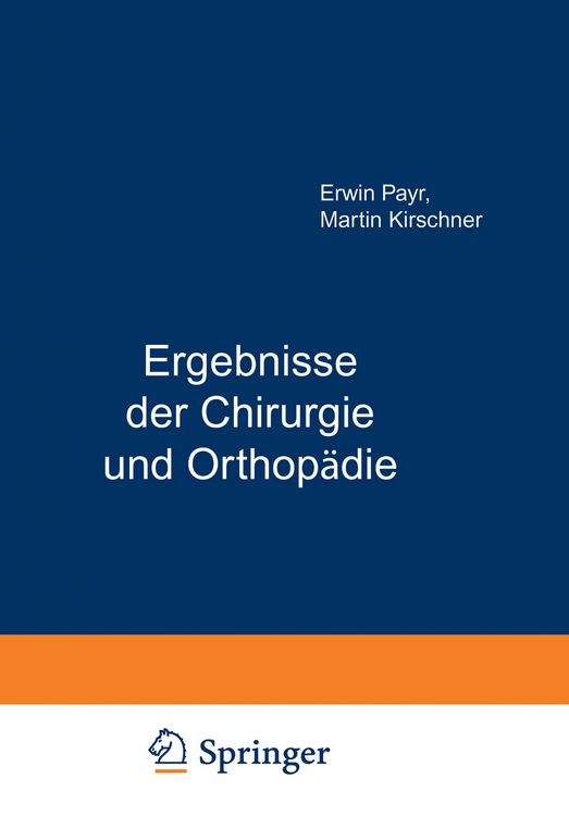 Produktbild: Ergebnisse der Chirurgie und Orthop&auml;die